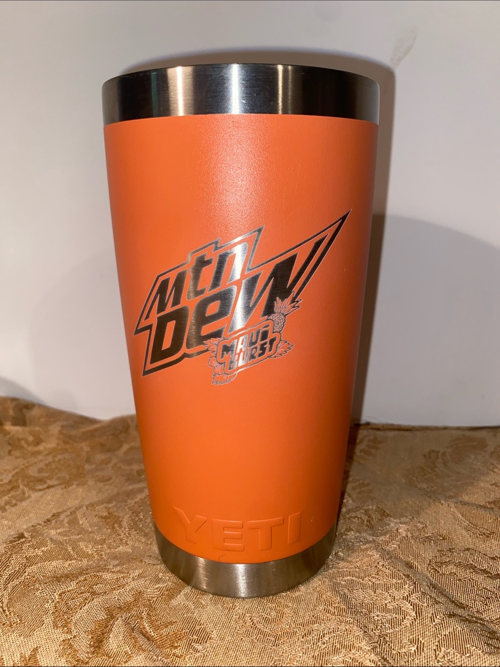 Rare Limited Edition Coral Yeti Rambler - Promotional Mountain Dew Maui Burst